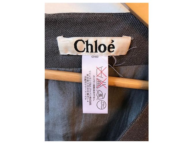 Chloé CHLOE Vestidos T.Internacional S Lana Gris - vista 3