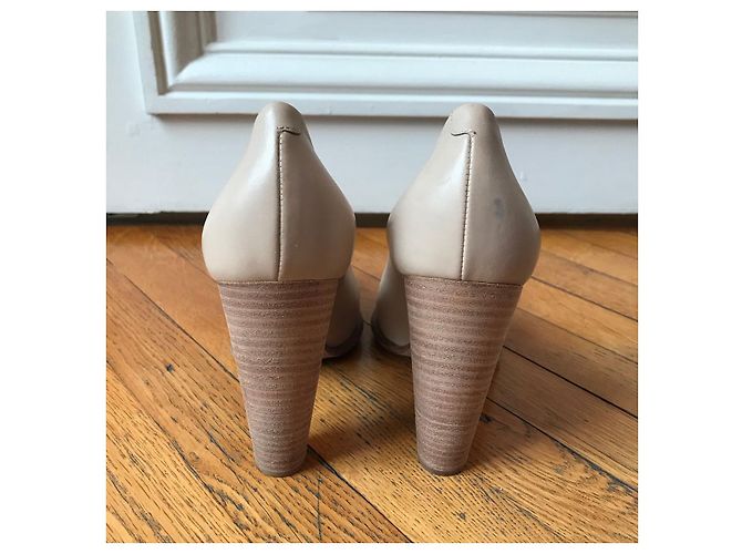Céline CELINE Absätze T.EU 37 Leder Beige - Ansicht 3