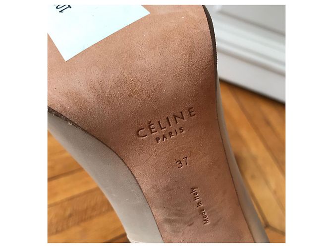 Céline CELINE Absätze T.EU 37 Leder Beige - Ansicht 5