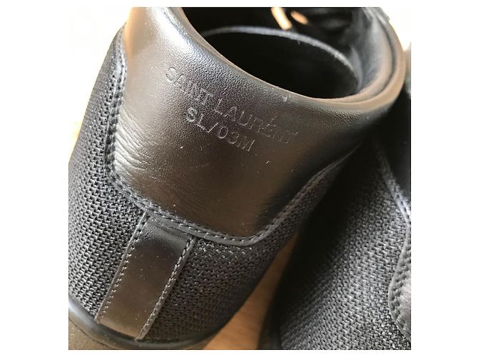 Sneakers SAINT LAURENT T.EU 41 Pelle Nero - vista 4