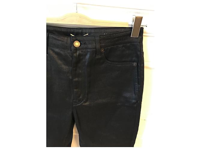 SAINT LAURENT Jeans T.FR 38 Algodón Negro - vista 2
