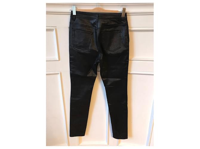 SAINT LAURENT Jeans T.FR 38 Algodón Negro - vista 3