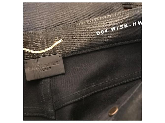 SAINT LAURENT Jeans T.FR 38 Algodón Negro - vista 4