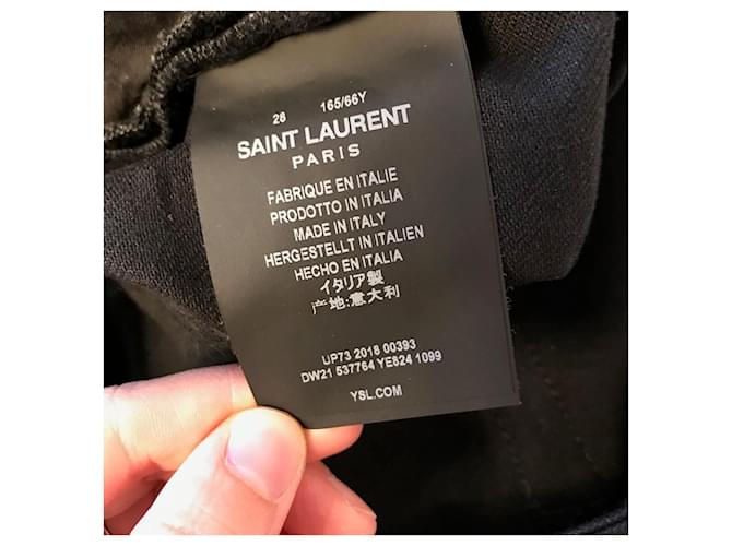 SAINT LAURENT Jeans T.FR 38 Algodón Negro - vista 5