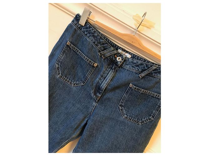 COURREGES Jeans T.FR 42 Cotone Blu - vista 2