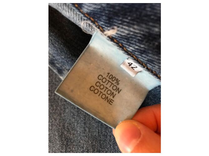 COURREGES Jeans T.FR 42 Cotone Blu - vista 6