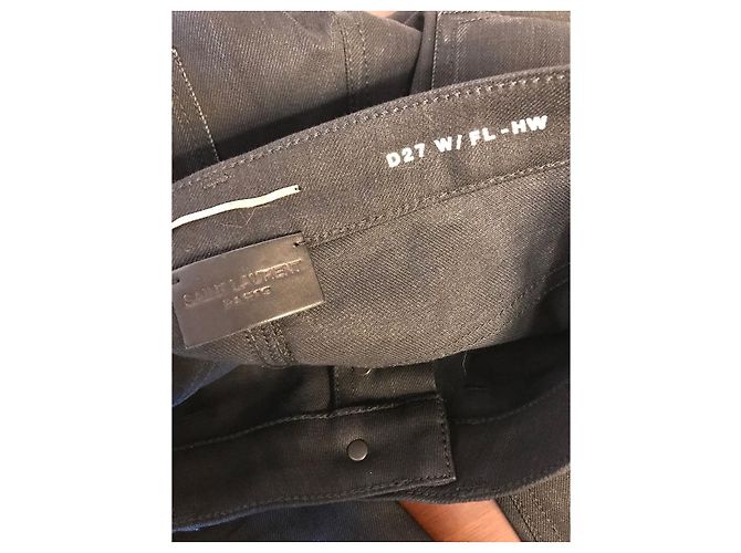 SAINT LAURENT Jeans T.FR 40 Cotone Nero - vista 4