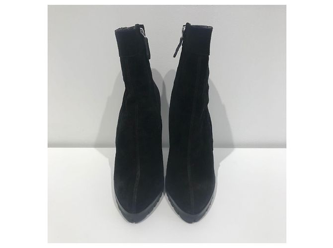 Botines VERSACE T.EU 36 Ante Negro - vista 3