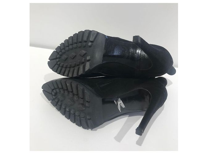 Botines VERSACE T.EU 36 Ante Negro - vista 5