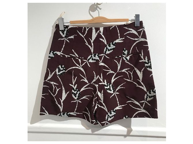 MARNI Shorts T.International S Algodón Burdeos - vista 3