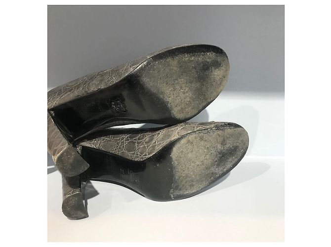 LAURENCE DACADE Tacchi T.EU 37 Pelli esotiche Grigio - vista 4