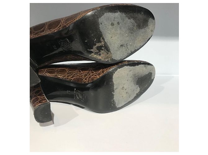 LAURENCE DACADE Tacchi T.EU 37 Pelli esotiche Marrone - vista 4