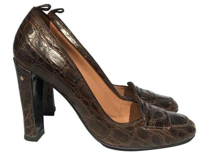 LAURENCE DACADE Tacchi T.EU 37 Pelli esotiche Marrone - vista 8