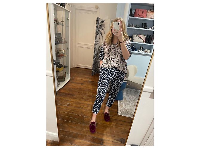 Pantalones MARNI T.FR 36 Seda Azul - vista 2