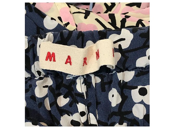 Pantalones MARNI T.FR 36 Seda Azul - vista 5
