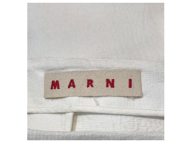 MARNI Röcke T.FR 36 Polyester Weiß - Ansicht 3