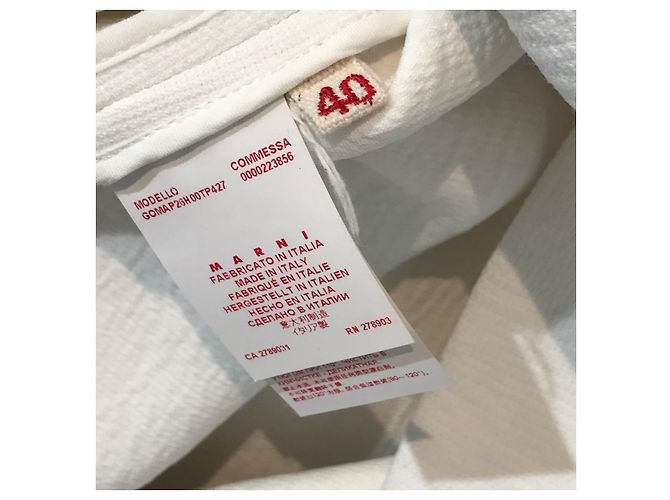 MARNI Röcke T.FR 36 Polyester Weiß - Ansicht 4