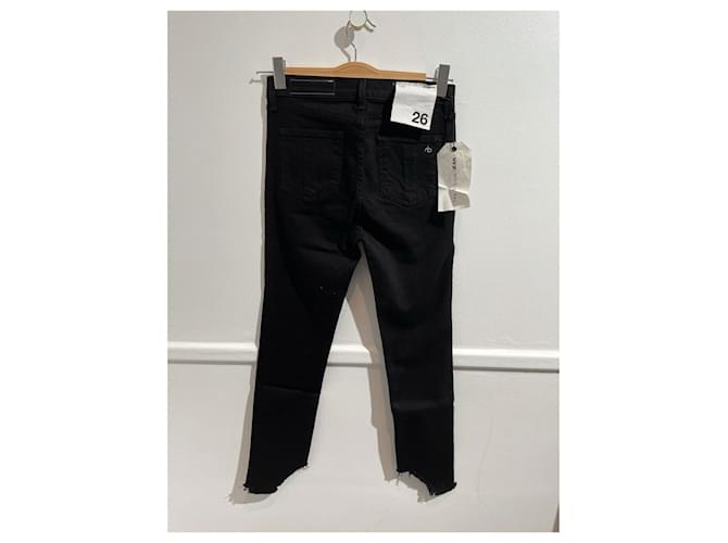 RAG & BONE Jeans T.FR 36 Cotone Nero - vista 2