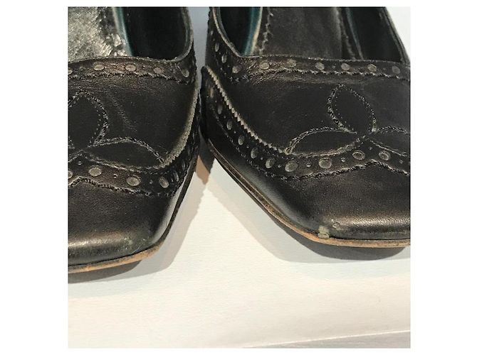 LOUIS VUITTON Absätze T.EU 39.5 Leder Schwarz - Ansicht 4