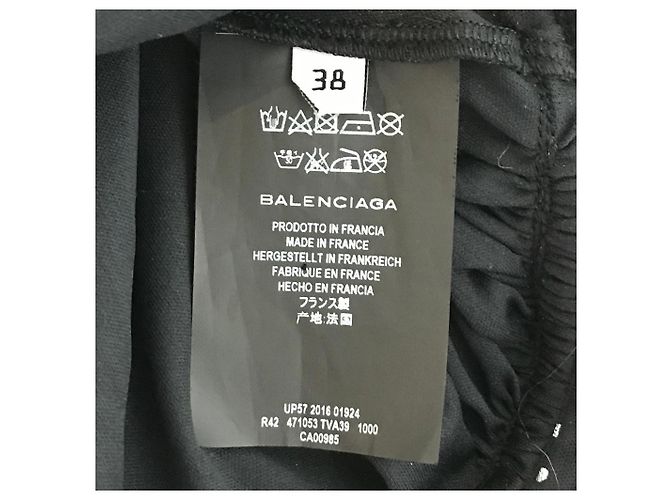 BALENCIAGA Kleider T.International M Polyester Schwarz - Ansicht 3