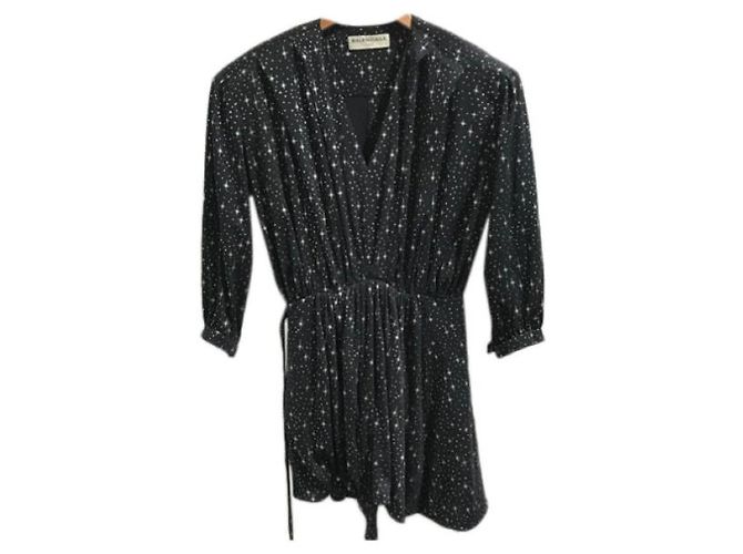 BALENCIAGA Kleider T.International M Polyester Schwarz - Ansicht 9