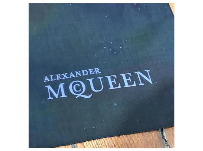 Bufandas ALEXANDER MCQUEEN T. Algodón Azul - vista 3