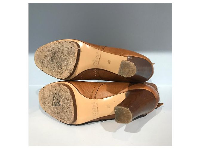 Chloé Botines CHLOE T.EU 36 Cuero Camello - vista 5