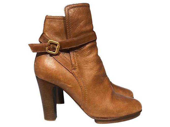 Chloé Botines CHLOE T.EU 36 Cuero Camello - vista 7