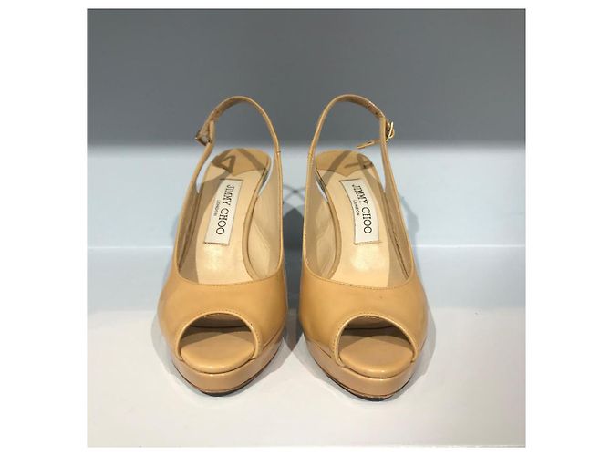 JIMMY CHOO Absätze T.EU 36.5 Lackleder Beige - Ansicht 2