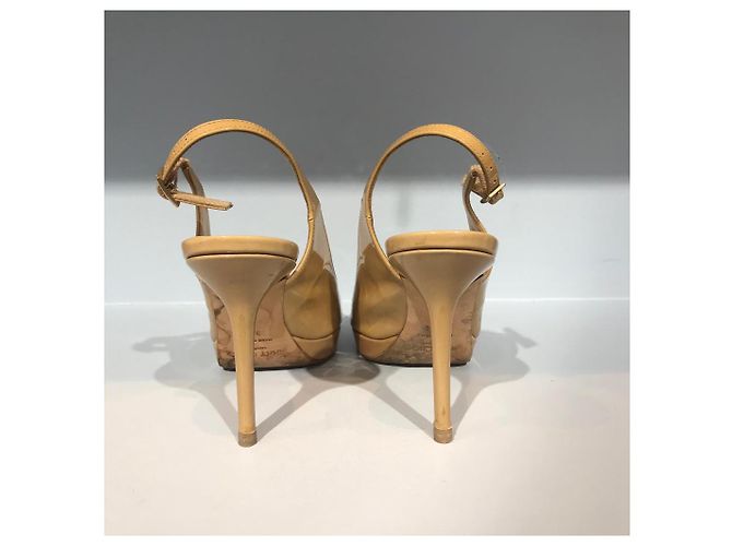 JIMMY CHOO Absätze T.EU 36.5 Lackleder Beige - Ansicht 3