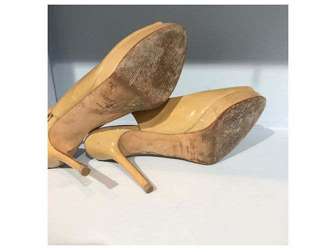 JIMMY CHOO Absätze T.EU 36.5 Lackleder Beige - Ansicht 4