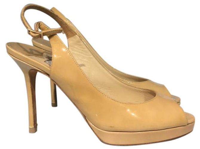 JIMMY CHOO Absätze T.EU 36.5 Lackleder Beige - Ansicht 7