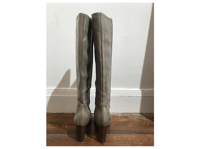 Chloé Botas CHLOE T.EU 36 Cuero Gris - vista 3