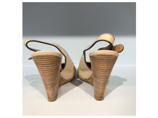 Chloé CHLOE Absätze T.EU 36.5 Leder Beige - Ansicht 3