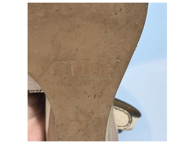 Chloé CHLOE Absätze T.EU 36.5 Leder Beige - Ansicht 5