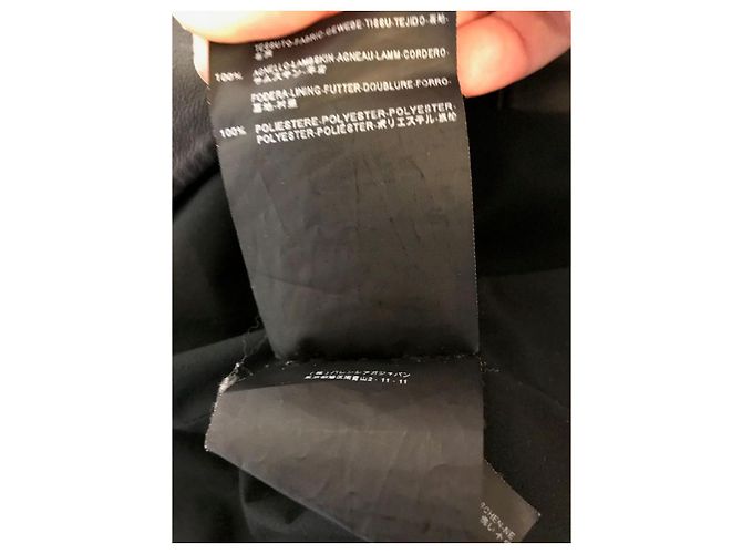 BALENCIAGA Jacken T.FR 40 Leder Schwarz - Ansicht 8