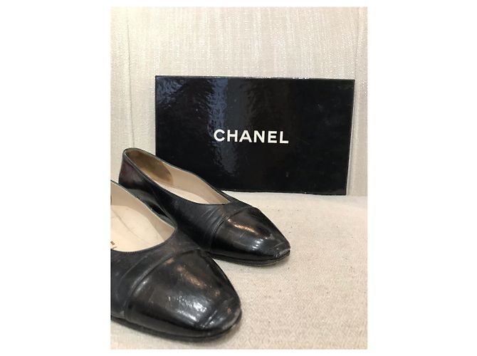 Timeless Bailarinas CHANEL T.EU 37 Cuero Negro - vista 9
