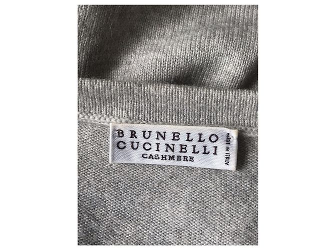 BRUNELLO CUCINELLI Strickwaren T.International S Kaschmir Grau - Ansicht 4