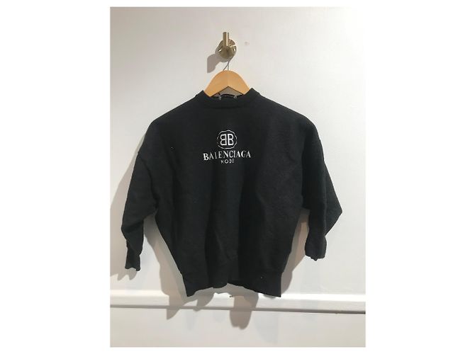 BALENCIAGA Strick T.International XS Wolle Schwarz - Ansicht 5