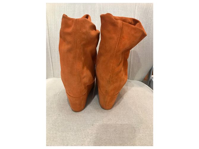 Stivali CASADEI T.EU 39 Camoscio Arancione - vista 3