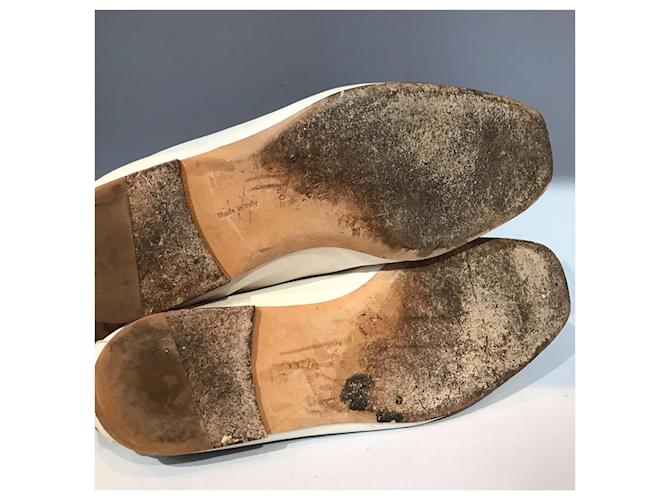 Céline Mule e zoccoli CELINE T.EU 40 Pelle Bianco - vista 5