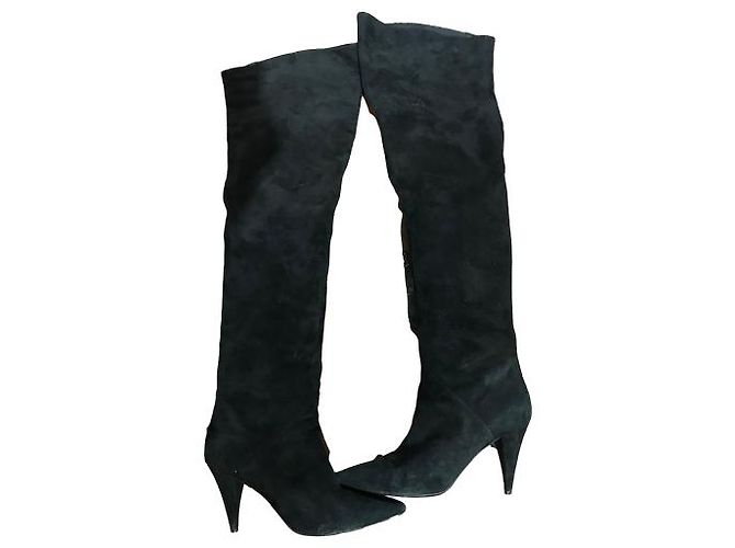 Botas SAINT LAURENT T.EU 40 Ante Negro - vista 5