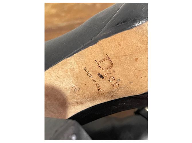 Botas DIOR T.EU 40 Cuero Negro - vista 8