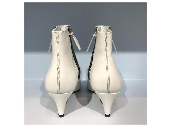 ISABEL MARANT Botines T.EU 38 Cuero Blanco - vista 2