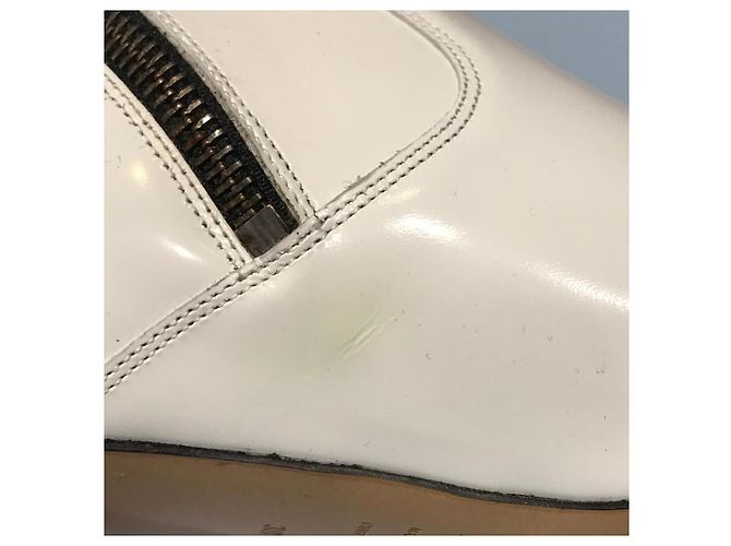 ISABEL MARANT Botines T.EU 38 Cuero Blanco - vista 5