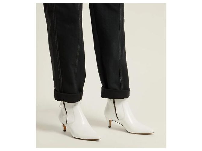 ISABEL MARANT Botines T.EU 38 Cuero Blanco - vista 8