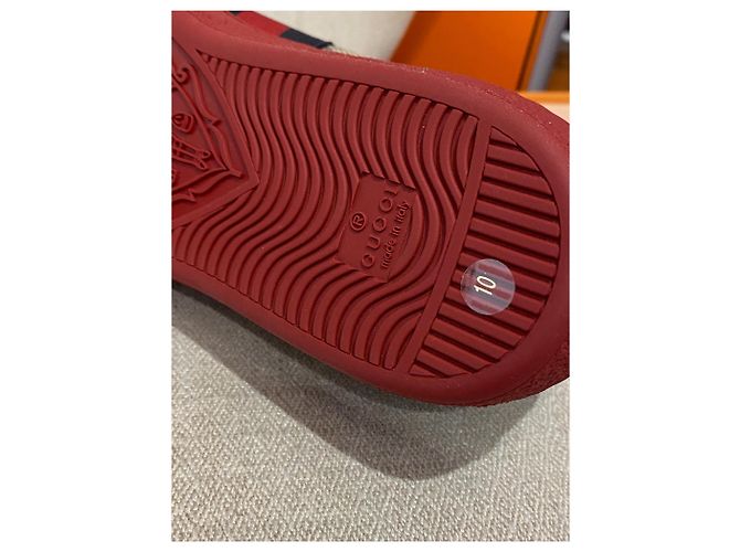 Zapatillas GUCCI T.EU 44 Tela Beige - vista 5
