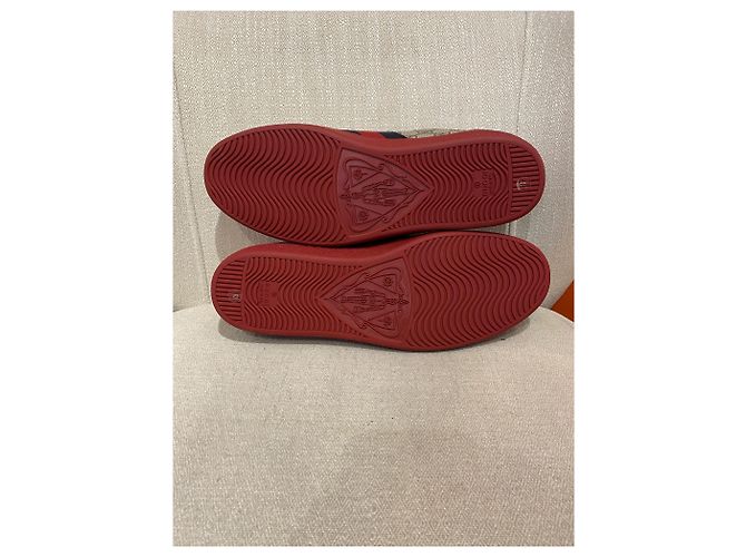 Zapatillas GUCCI T.EU 44 Tela Beige - vista 6