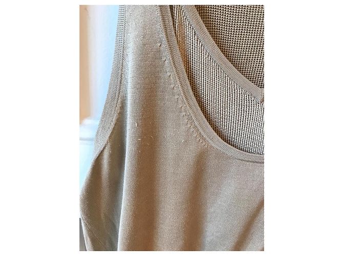 BARBARA BUI Kleider T.International S Seide Beige - Ansicht 3