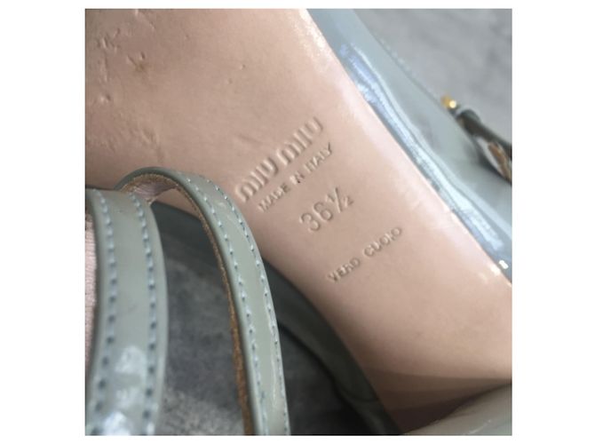 MIU MIU Absätze T.EU 36.5 Lackleder Grau - Ansicht 5